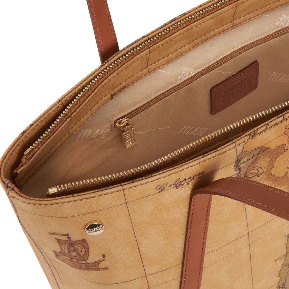 Shopping Bag con Borchiette Grande 1A Classe Alviero Martini linea Geo Classic E011