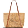 Shopping Bag con Borchiette Media 1A Classe Alviero Martini linea Geo Classic E010
