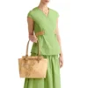 Shopping Bag Donna 1A Classe Alviero Martini linea Escape Geo stampa Geo Classic e Cuoio LE60