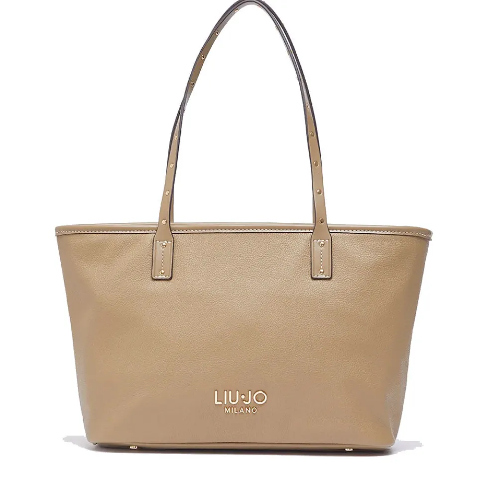 Shopping Bag Donna LIU JO Better effetto Bottalato color Fango