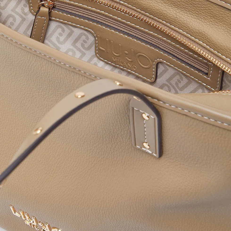 Shopping Bag Donna LIU JO Better effetto Bottalato color Fango