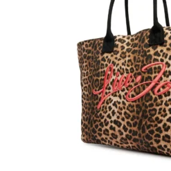 Shopping Bag Donna LIU JO in Tessuto stampa Animalier