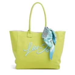 Shopping Bag Donna LIU JO in Tessuto Verde Acido
