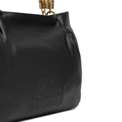 Shopping Bag Donna LOVE MOSCHINO in Ecopelle Nera