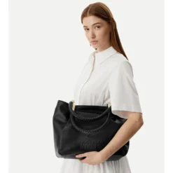 Shopping Bag Donna LOVE MOSCHINO in Ecopelle Nera