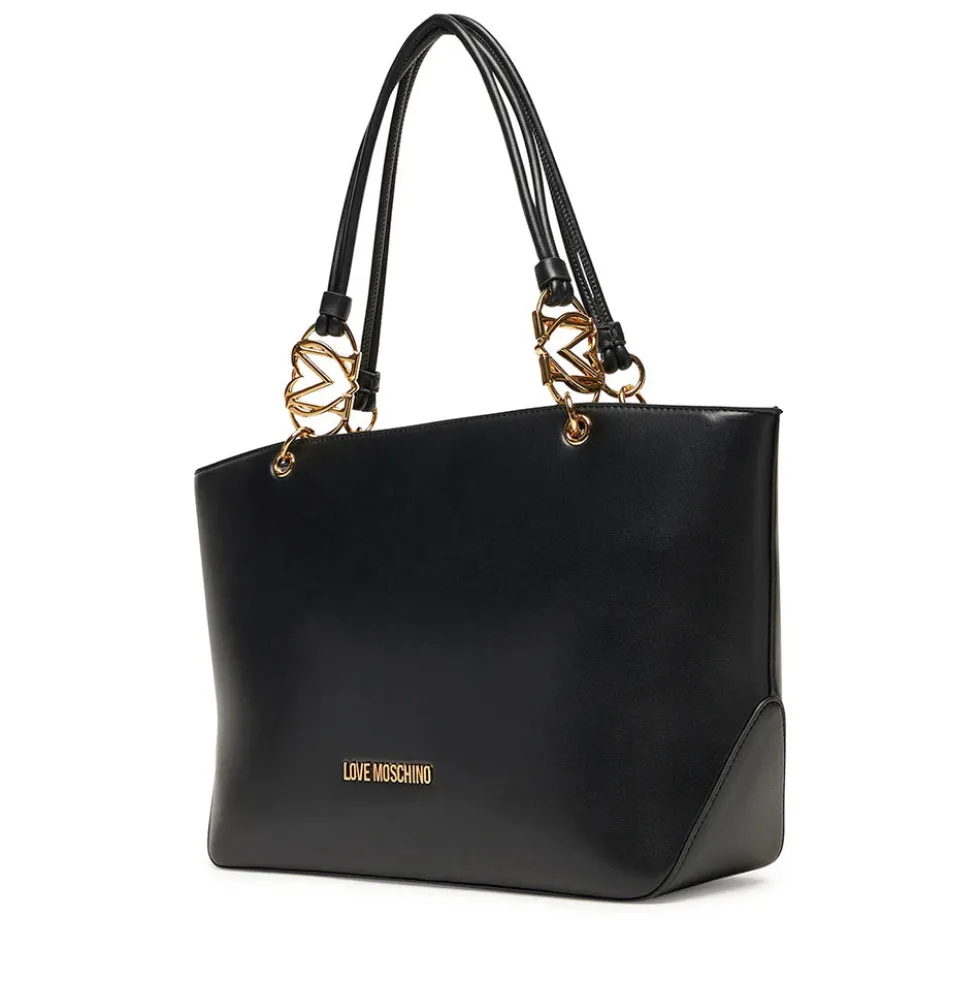 Shopping Bag Donna LOVE MOSCHINO linea Jewel Nera