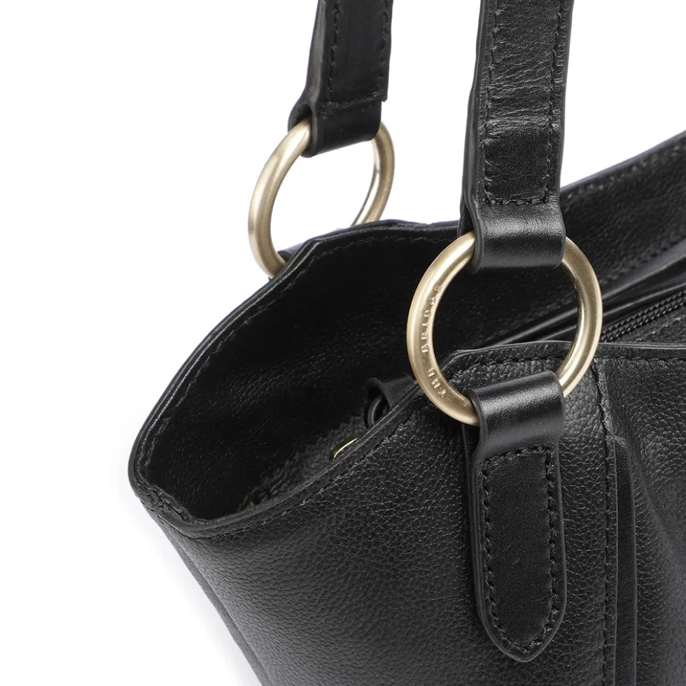 Shopping Bag Donna Media THE BRIDGE linea Domitilla in Pelle Nera