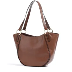 Shopping Bag Donna Media THE BRIDGE linea Domitilla in Pelle Marrone