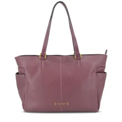 Shopping Bag Donna THE BRIDGE linea Letizia in Pelle Viola Orchidea