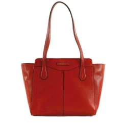 Shopping Bag Donna THE BRIDGE linea Gloria in Pelle Arancio Bruciato