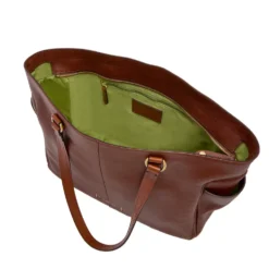 Shopping Bag Donna THE BRIDGE linea Letizia in Pelle Marrone