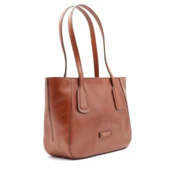 Shopping Bag Donna THE BRIDGE linea Maddalena in Pelle Marrone