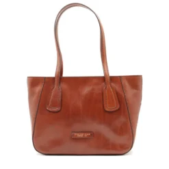 Shopping Bag Donna THE BRIDGE linea Maddalena in Pelle Marrone