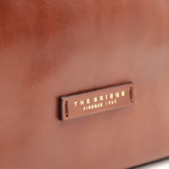 Shopping Bag Donna THE BRIDGE linea Maddalena in Pelle Marrone