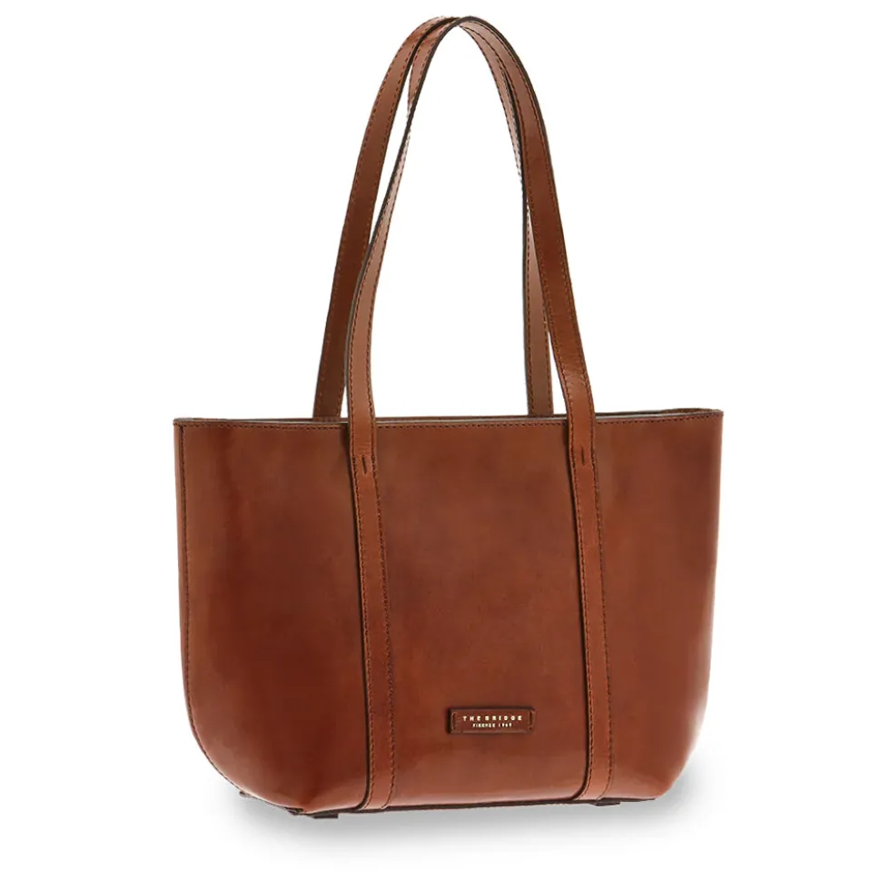 Shopping Bag Donna THE BRIDGE linea Vittoria in Pelle Marrone