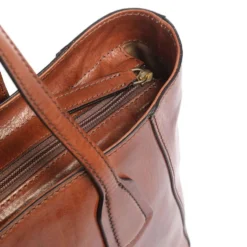 Shopping Bag Large THE BRIDGE linea Maddalena in Pelle Marrone