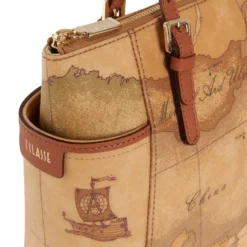 Shopping Bag Media con Tasche Laterali 1A Classe Alviero Martini linea Geo Classic E009
