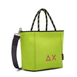 Shopping Bag Small SUN68 linea Jacqueline Neo in Scuba color Lime