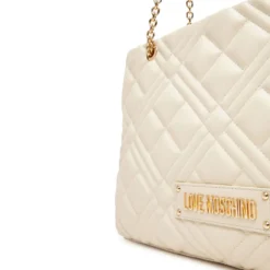 Shopping Bag Trapuntata LOVE MOSCHINO linea Quilted colore Avorio
