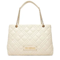 Shopping Bag Trapuntata LOVE MOSCHINO linea Quilted colore Avorio