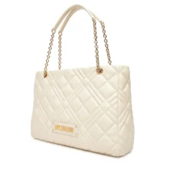 Shopping Bag Trapuntata LOVE MOSCHINO linea Quilted colore Avorio