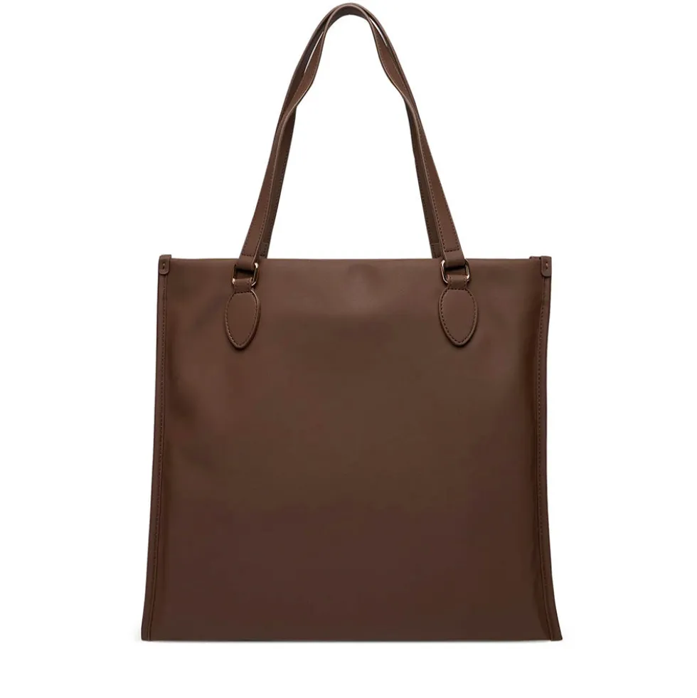 Shopping Bag Verticale LOVE MOSCHINO linea Bold Bag Marrone