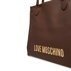 Shopping Bag Verticale LOVE MOSCHINO linea Bold Bag Marrone