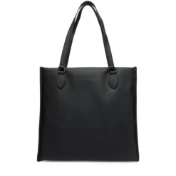 Shopping Bag Verticale LOVE MOSCHINO linea Bold Bag colore Nero e Nikel