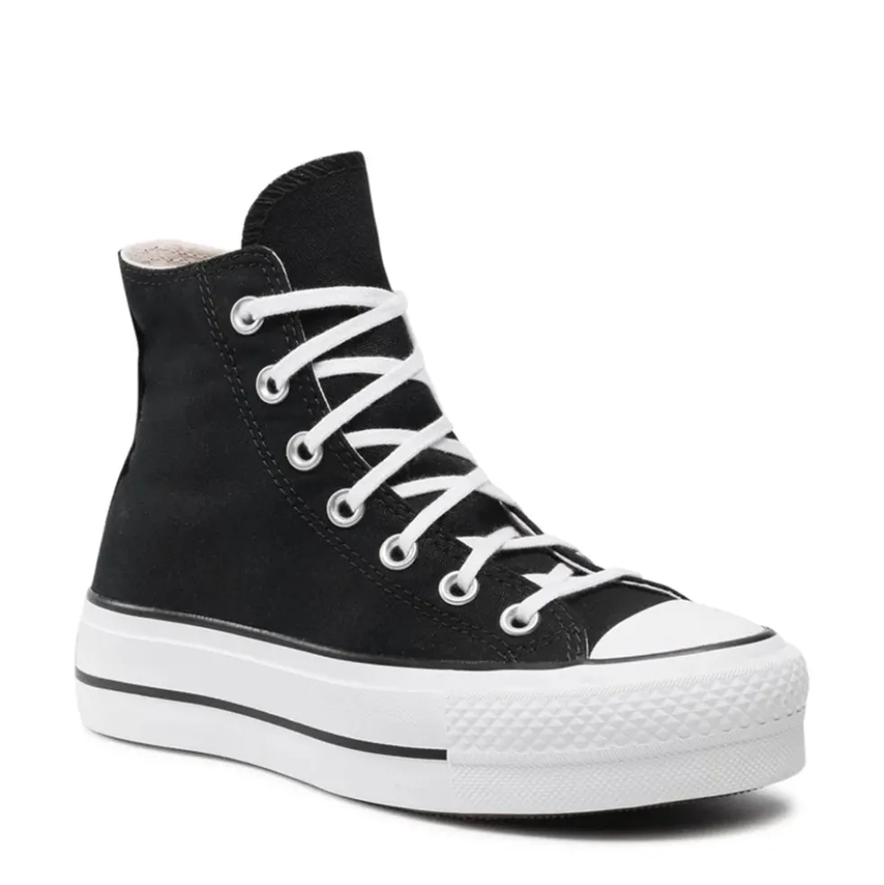 Sneakers Alte Platform CONVERSE Chuck Taylor All Star in Canvas Nera