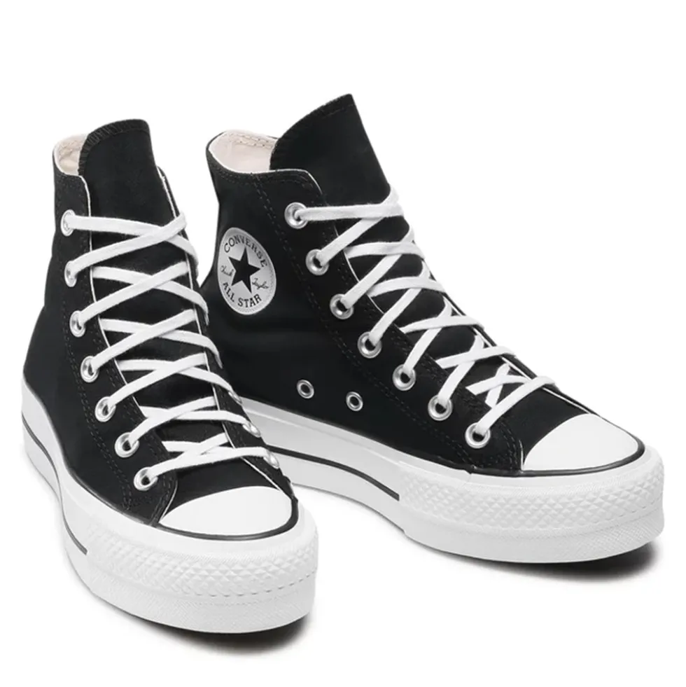 Sneakers Alte Platform CONVERSE Chuck Taylor All Star in Canvas Nera