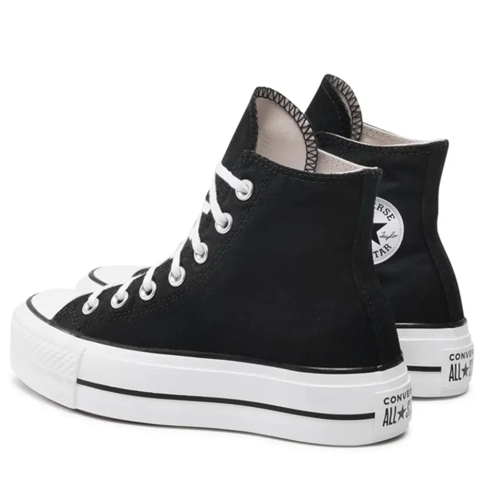 Sneakers Alte Platform CONVERSE Chuck Taylor All Star in Canvas Nera