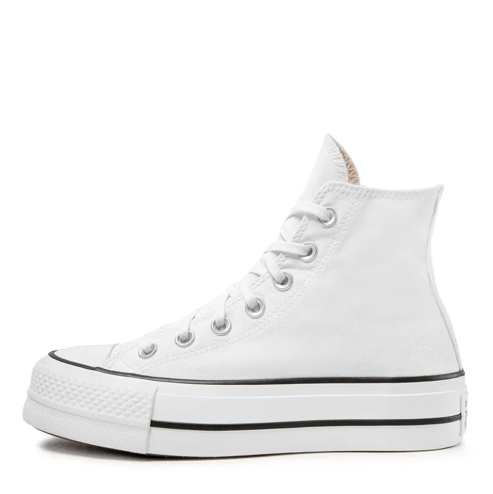Sneakers Alte Platform CONVERSE Chuck Taylor All Star in Canvas Bianca