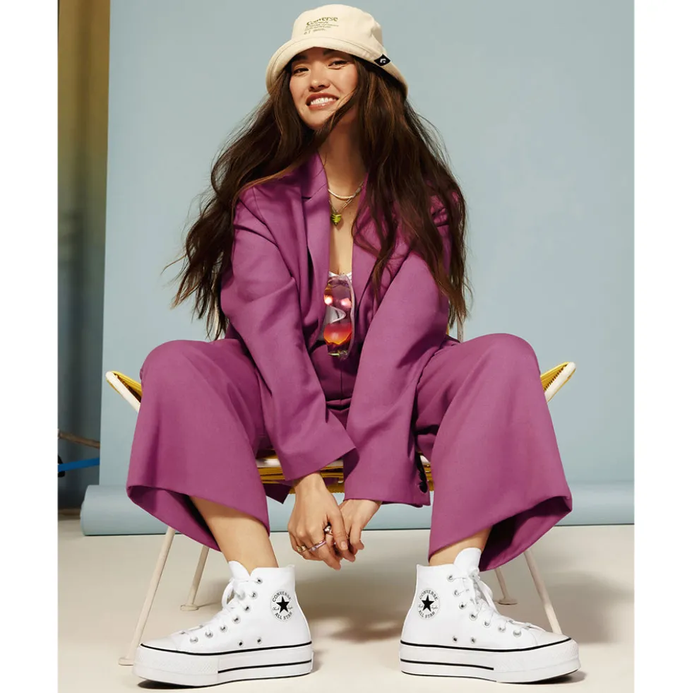 Sneakers Alte Platform CONVERSE Chuck Taylor All Star in Canvas Bianca