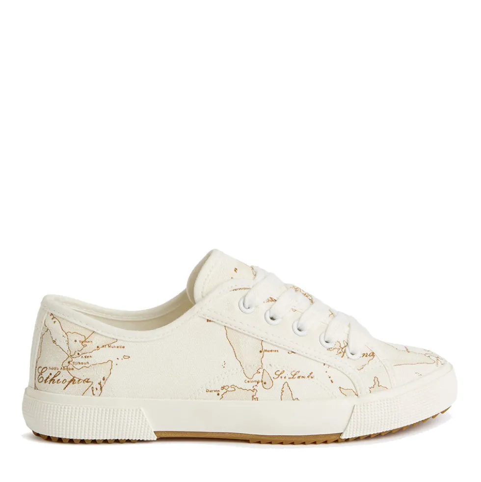 Sneakers Donna 1A Classe Alviero Martini in Canvas stampa Geo White 1517