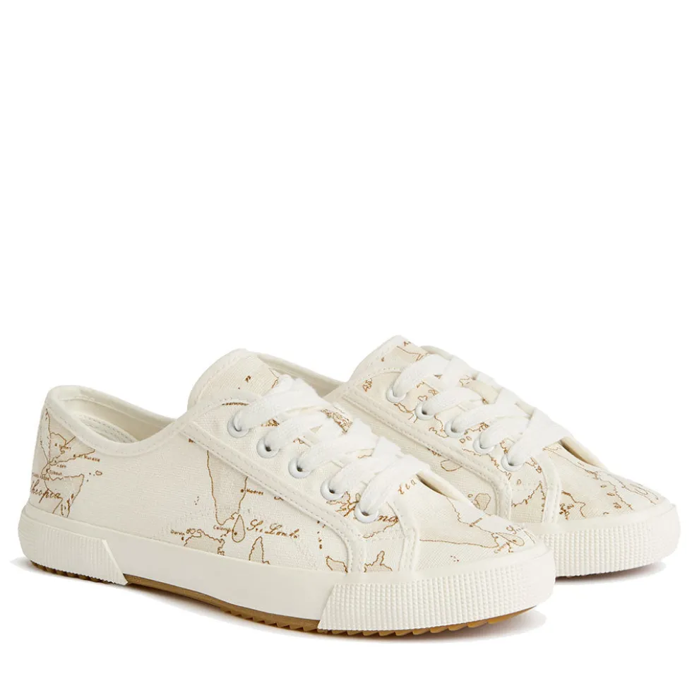Sneakers Donna 1A Classe Alviero Martini in Canvas stampa Geo White 1517