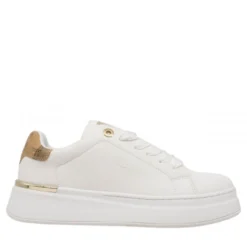 Sneakers Donna 1A Classe Alviero Martini in Eco Nappa Bianca e Inserto Geo Classic 2419