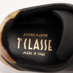 Sneakers Donna 1A Classe Alviero Martini linea Frost Geo in Tessuto Gommato Nero 1331