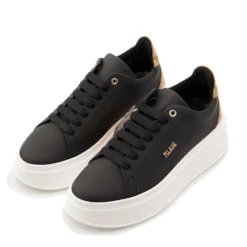 Sneakers Donna 1A Classe Alviero Martini linea Frost Geo in Tessuto Gommato Nero 1331