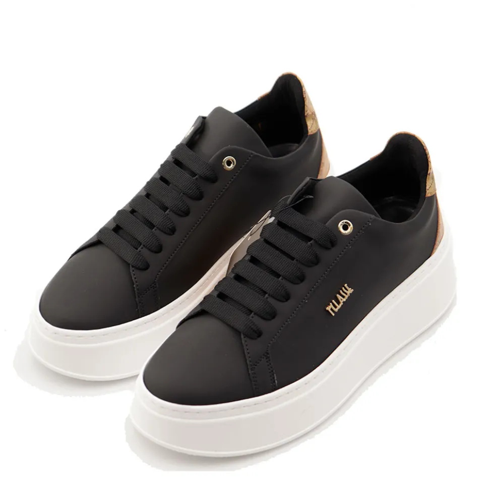 Sneakers Donna 1A Classe Alviero Martini linea Frost Geo in Tessuto Gommato Nero 1331