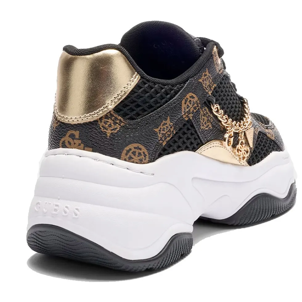 Sneakers Donna GUESS Colore Black - Brown Linea Harpaa