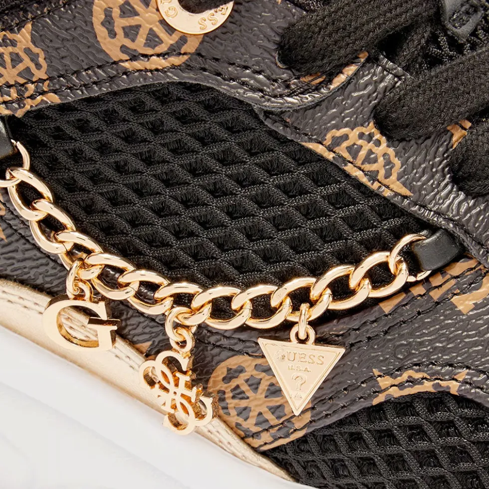 Sneakers Donna GUESS Colore Black - Brown Linea Harpaa