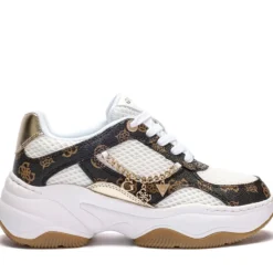 Sneakers Donna GUESS Colore White - Brown Linea Harpaa