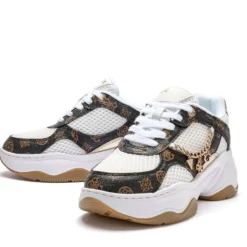 Sneakers Donna GUESS Colore White - Brown Linea Harpaa