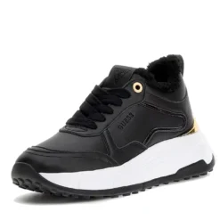 Sneakers Donna GUESS con Inserto in Pelliccia Colore Nero Linea Farrea