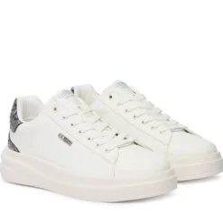Sneakers Donna GUESS in Pelle Colore White - Silver Linea Elbina10