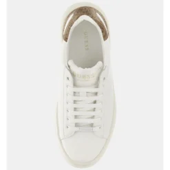 Sneakers Donna GUESS in Pelle Colore White - Beige Linea Elbina