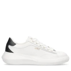 Sneakers Donna LIU JO Casper 01 in Pelle Bianca con Inserto Nero