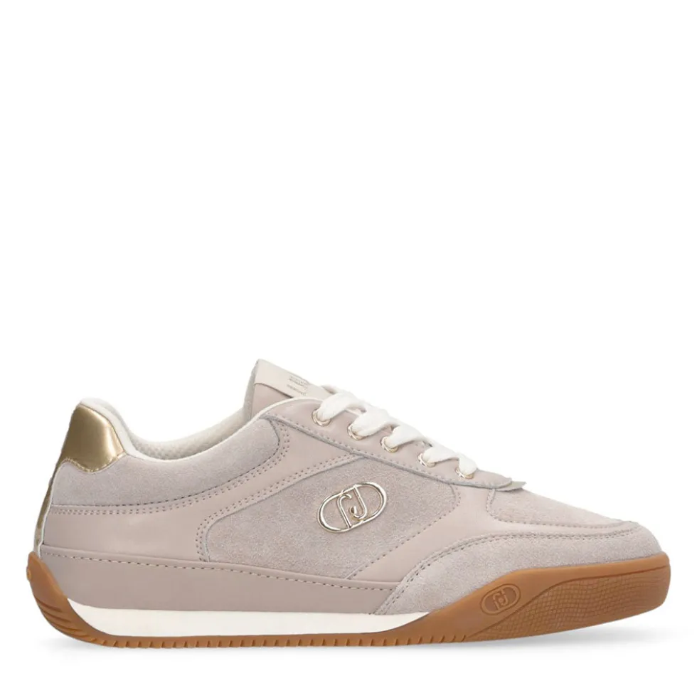 Sneakers Donna LIU JO Lewis 01 in Suede e Pelle Tortora
