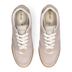 Sneakers Donna LIU JO Lewis 01 in Suede e Pelle Tortora