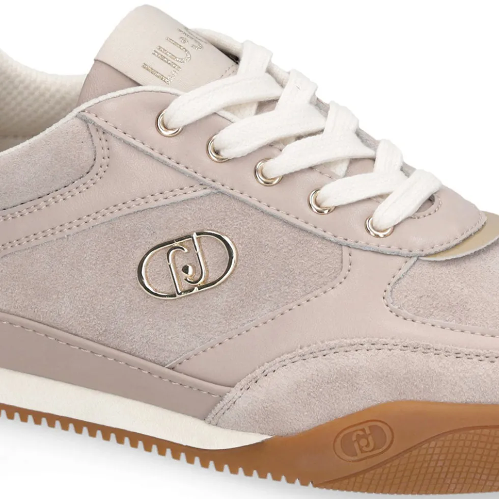 Sneakers Donna LIU JO Lewis 01 in Suede e Pelle Tortora